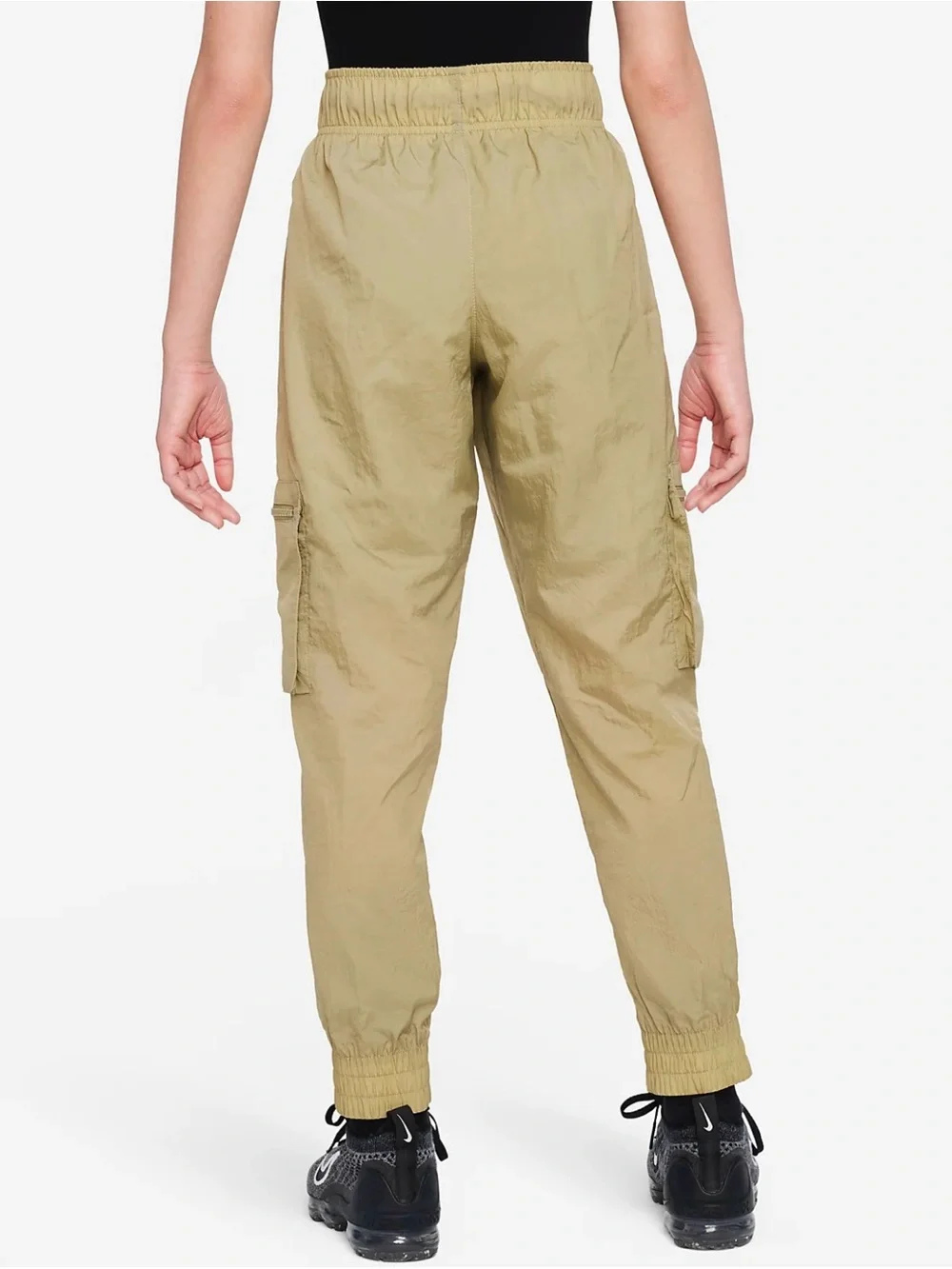 Nike Sportswear Big Kids' (Girls') Woven Cargo Pants DD6285-276 Olive Size XL